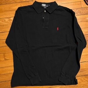 Polo by Ralph Lauren Black Long Sleeve Polo Shirt